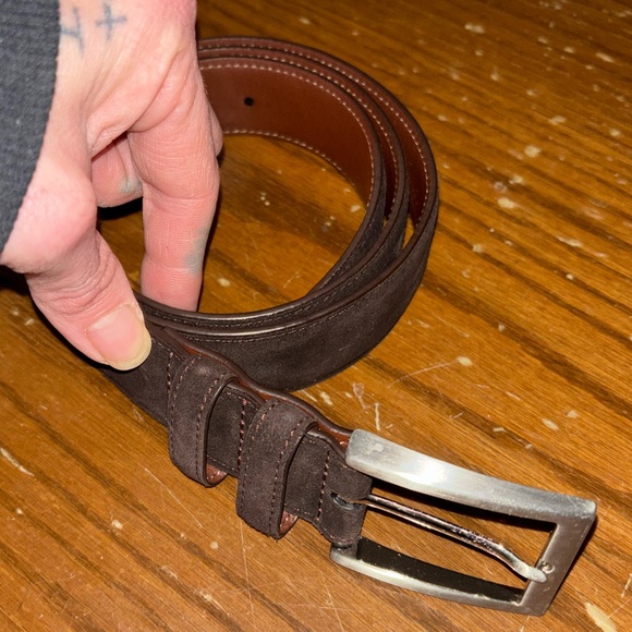 Daniel Cremieux Leather Belt - Picture 2 of 10